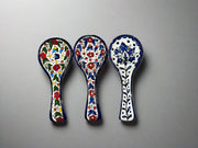Handcrafted Ceramic Spoon Rest – Wide Mouth Size | Multiple Patterns