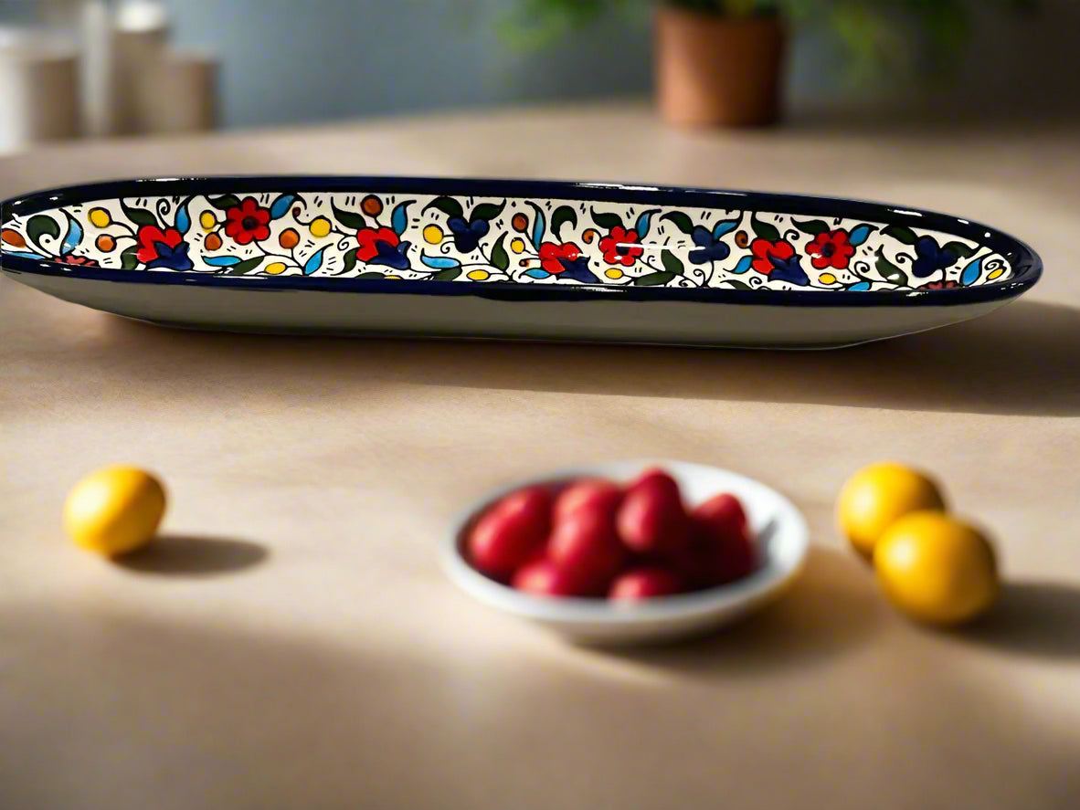 serving plate, ceramic