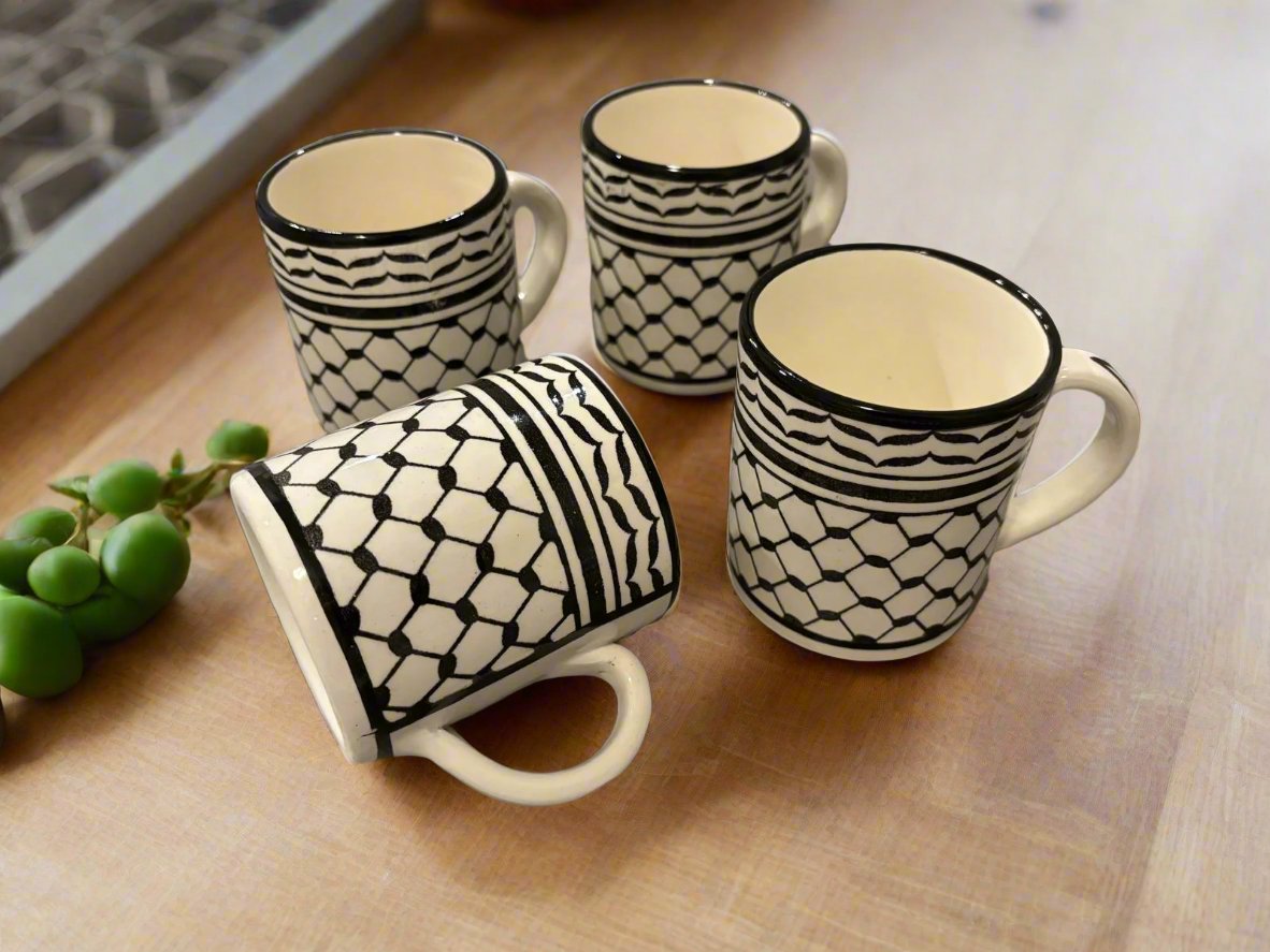 Keffiyeh coffee or tea Cup Palestine