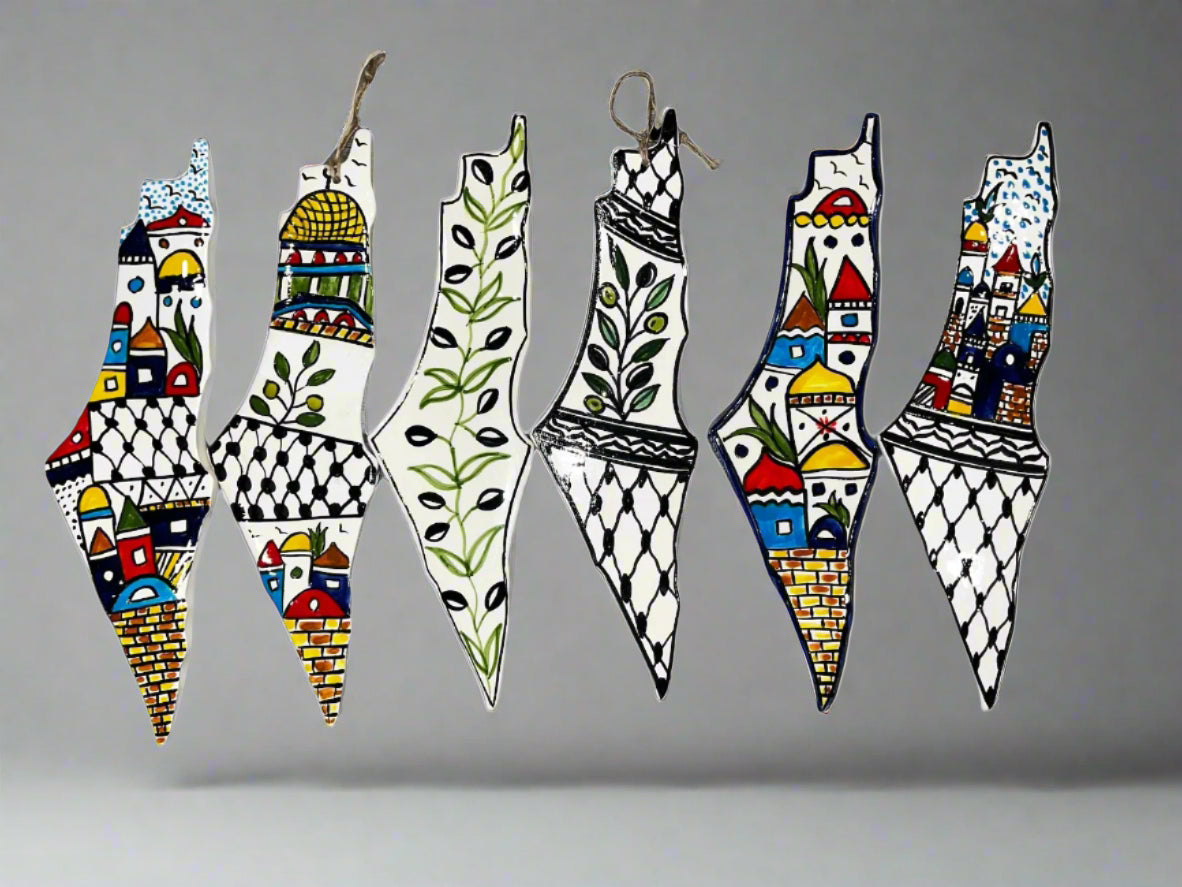 6 ceramic map of Palestine
