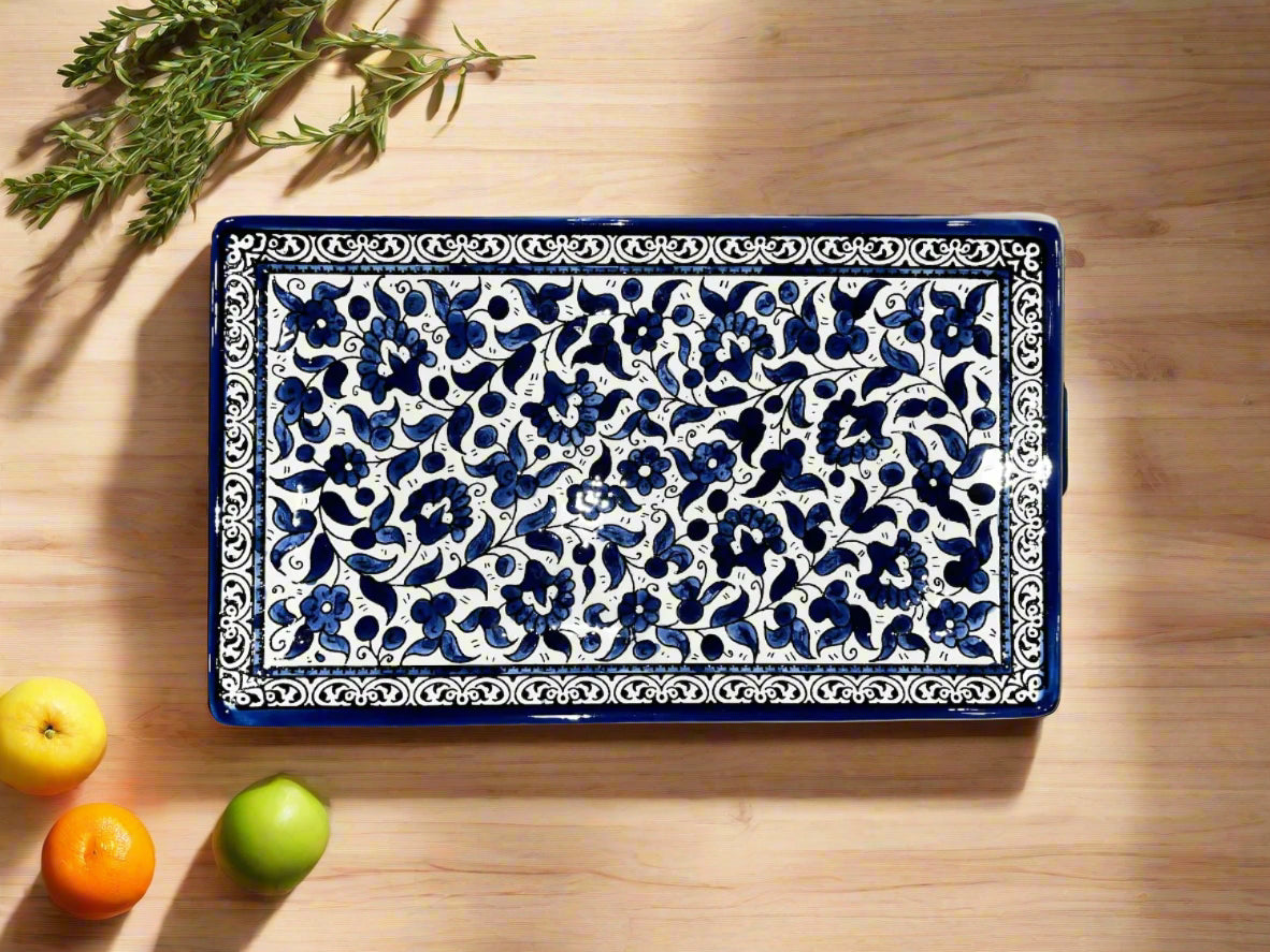 Ceramic serving tray