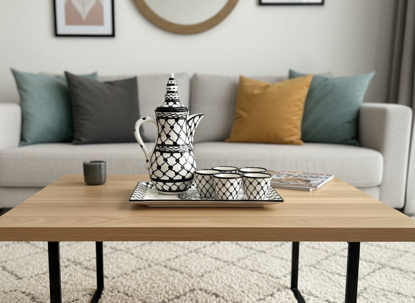 Full Coffee Set | Kuffieyeh Pattern