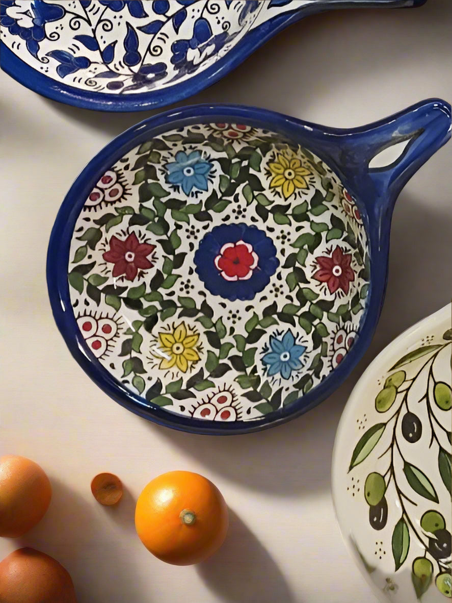 Floral Ceramic Appetizer Plate