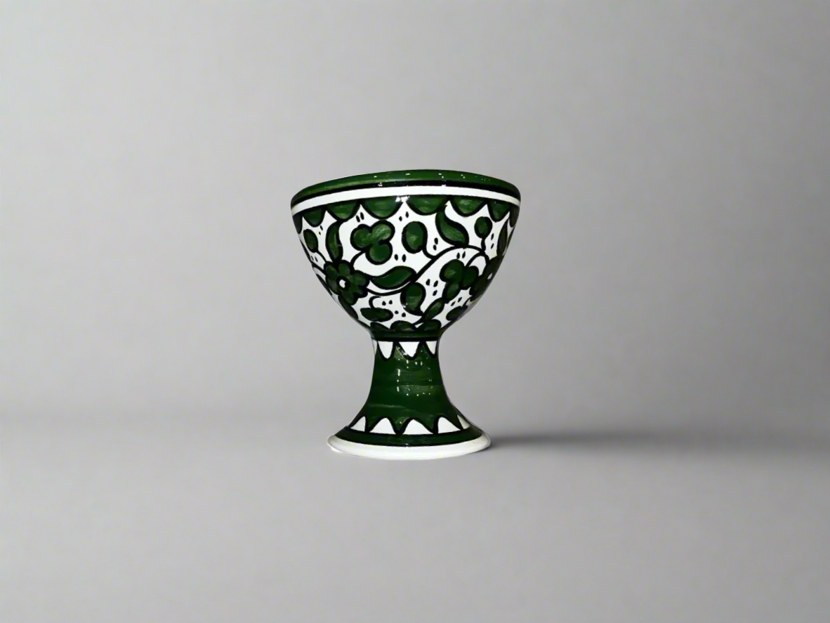 Handcrafted Ceramic Dessert Cup – Ice Cream & Sundae Bowl | Pink, Yellow, Royal Green