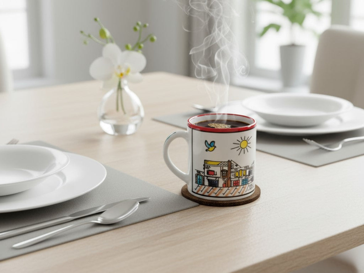 Decorative mug Palestine handmade Ceramic