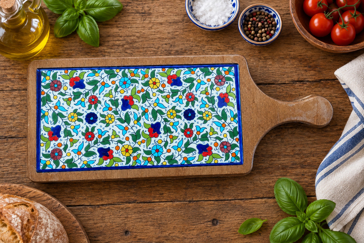 Handcrafted Palestinian Ceramic Charcuterie Board