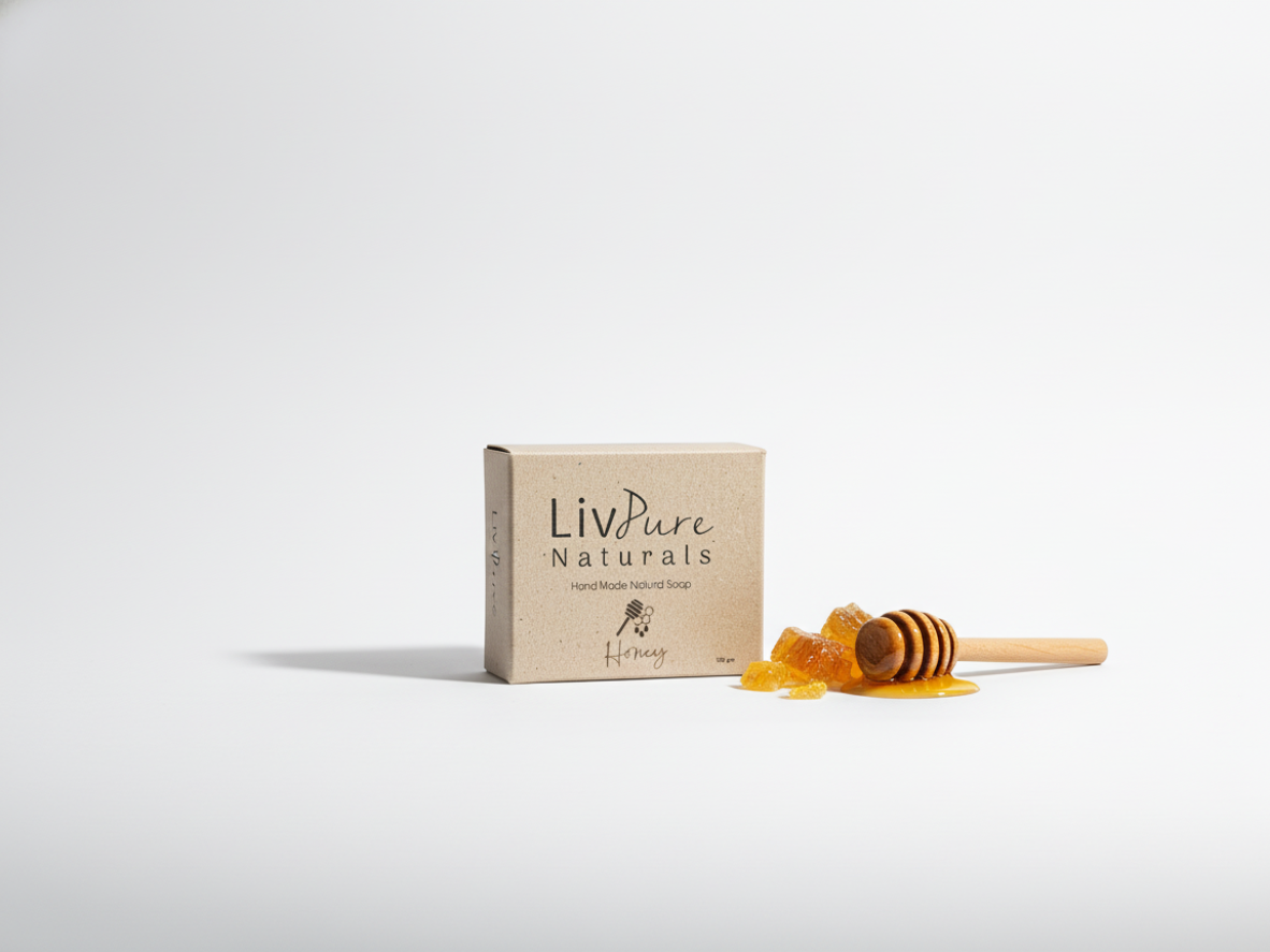 LivPure Naturals soap bar with honey all natural ingredients 
