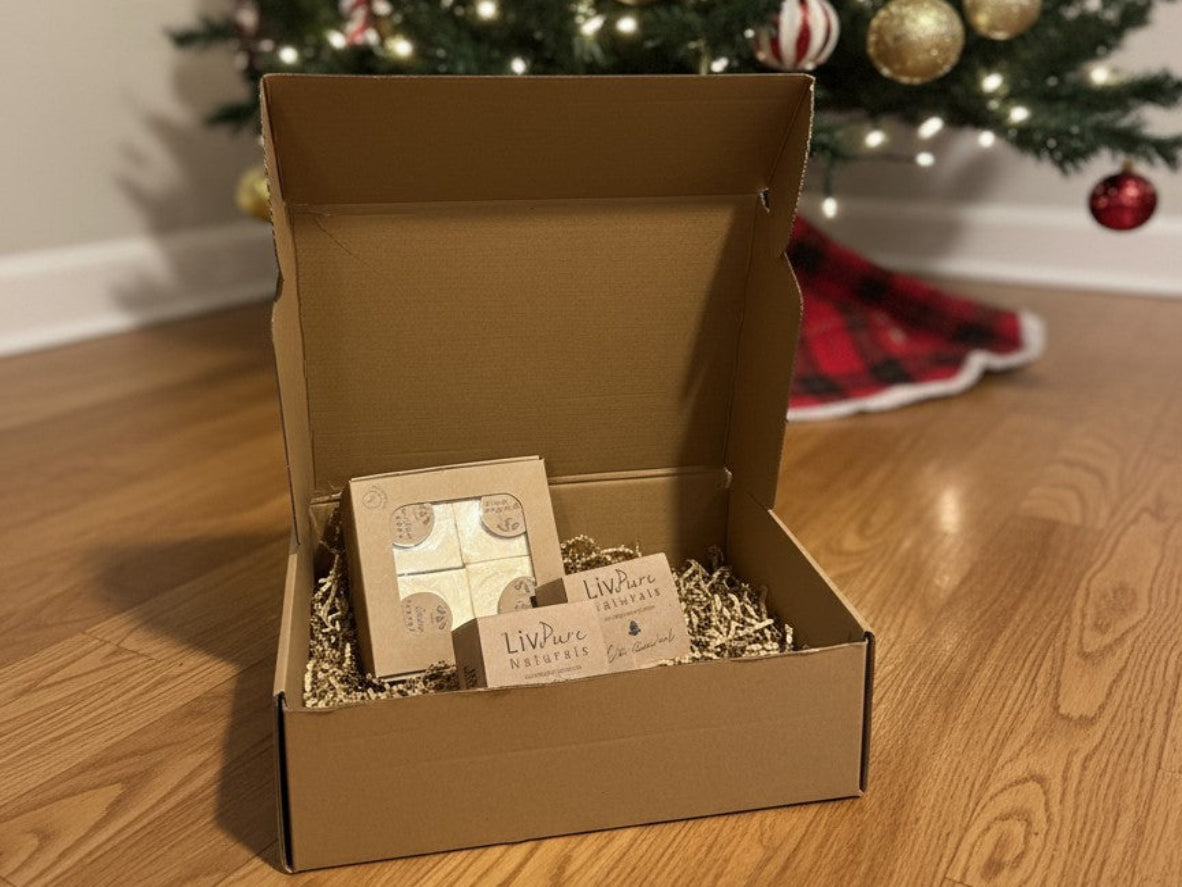 Handmade olive oil and scented soap bars Christmas and Spa gift