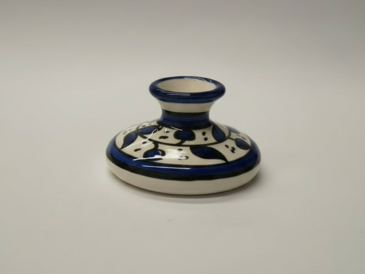 Handmade Palestinian Ceramic Mini Candle Holder