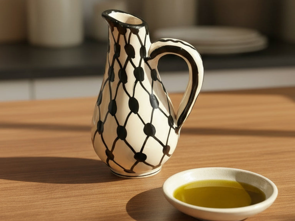Kuffieyeh Patterned Small Oil Jug