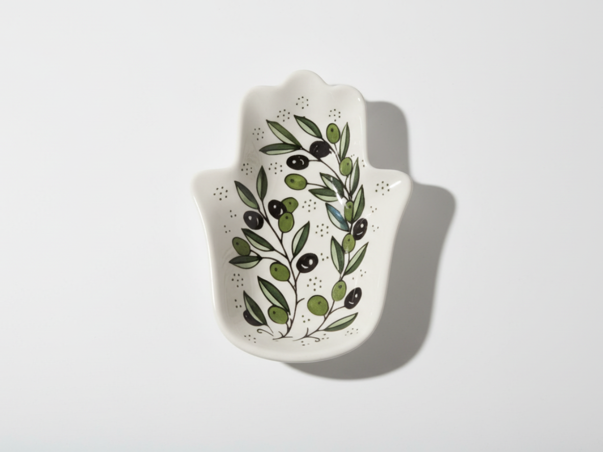 handmade ceramic Hamsa Plate