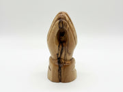 Olive Wood Praying Hands Statue hand made in Holy Land