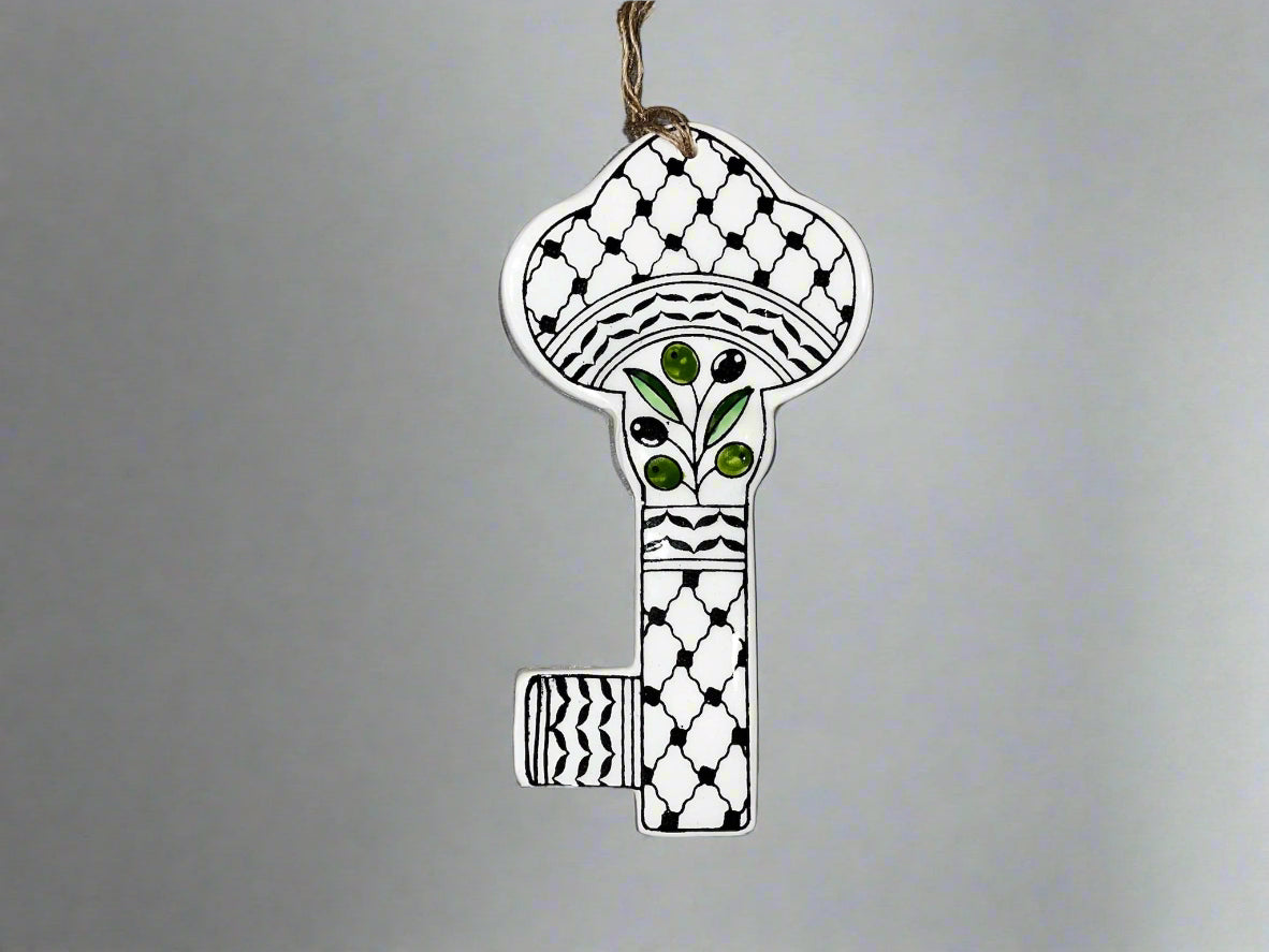 Olive and Kuffieyeh Key of Return