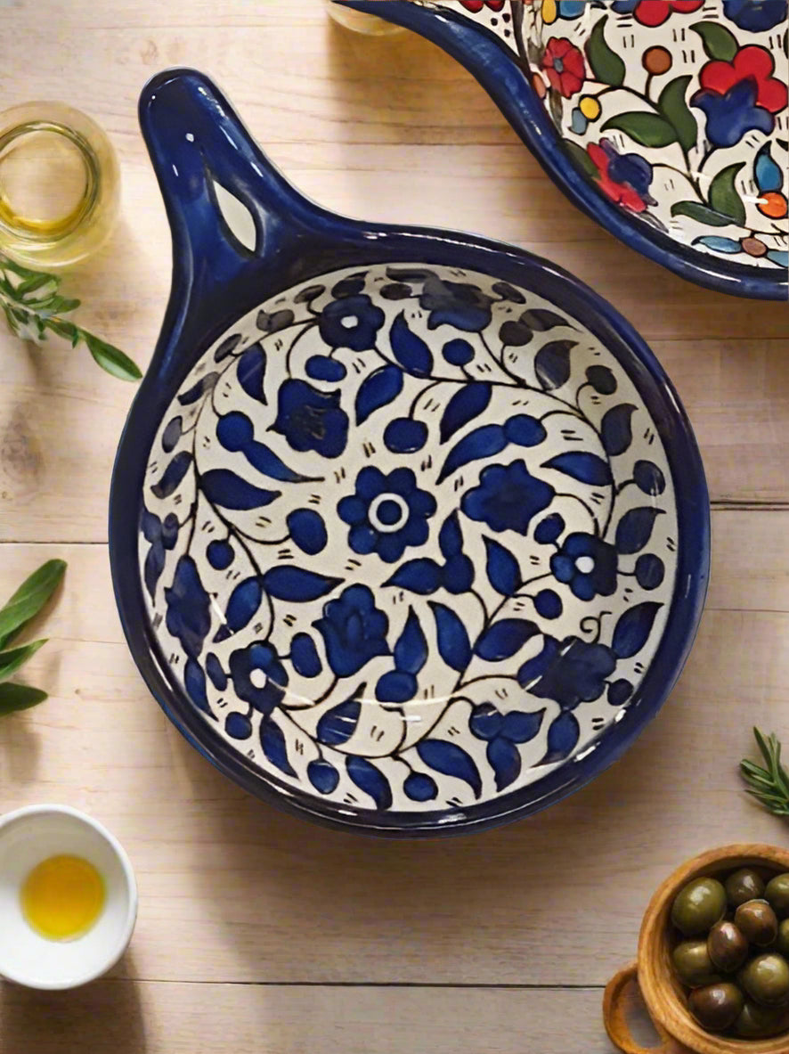 Royal Blue Ceramic Appetizer Plate