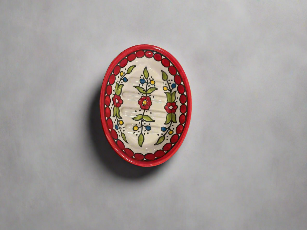 Handmade Soap Dish Ceramic Bathroom Accessories made in Palestine 