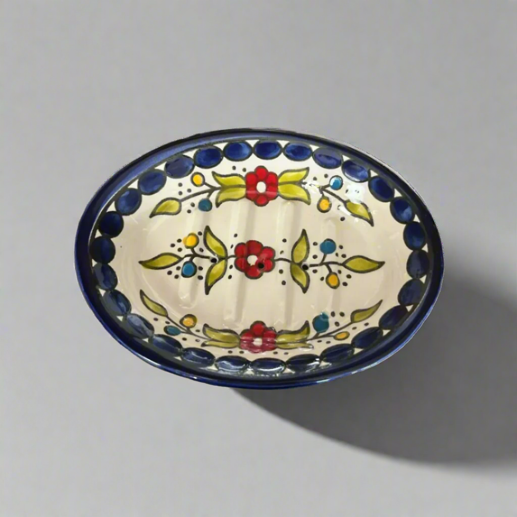 Handmade Soap Dish Ceramic Bathroom Accessories made in Palestine 