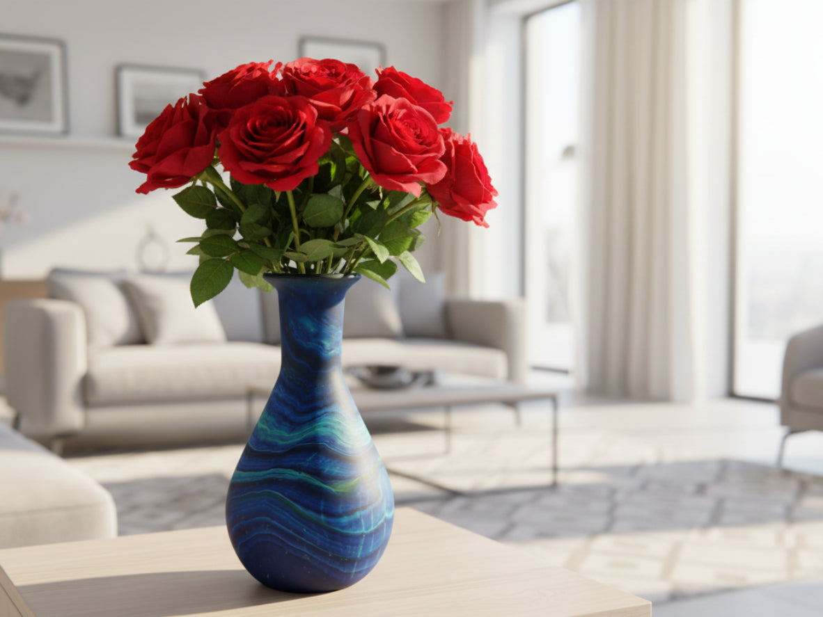 Handmade recycled glass from Hebron Palestine