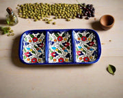 serving plate appetizer plate triple