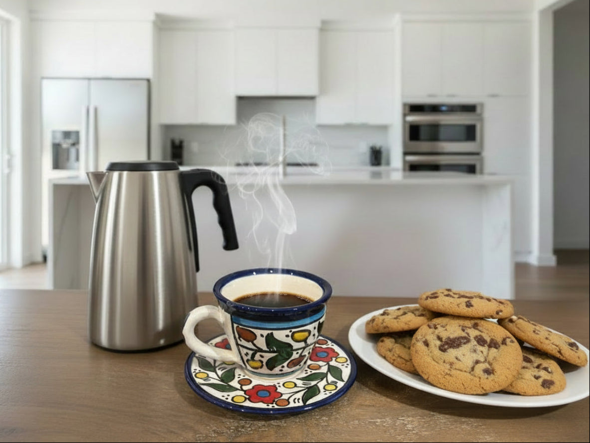 Hanamde ceramic coffee cup from Hebron Palestine