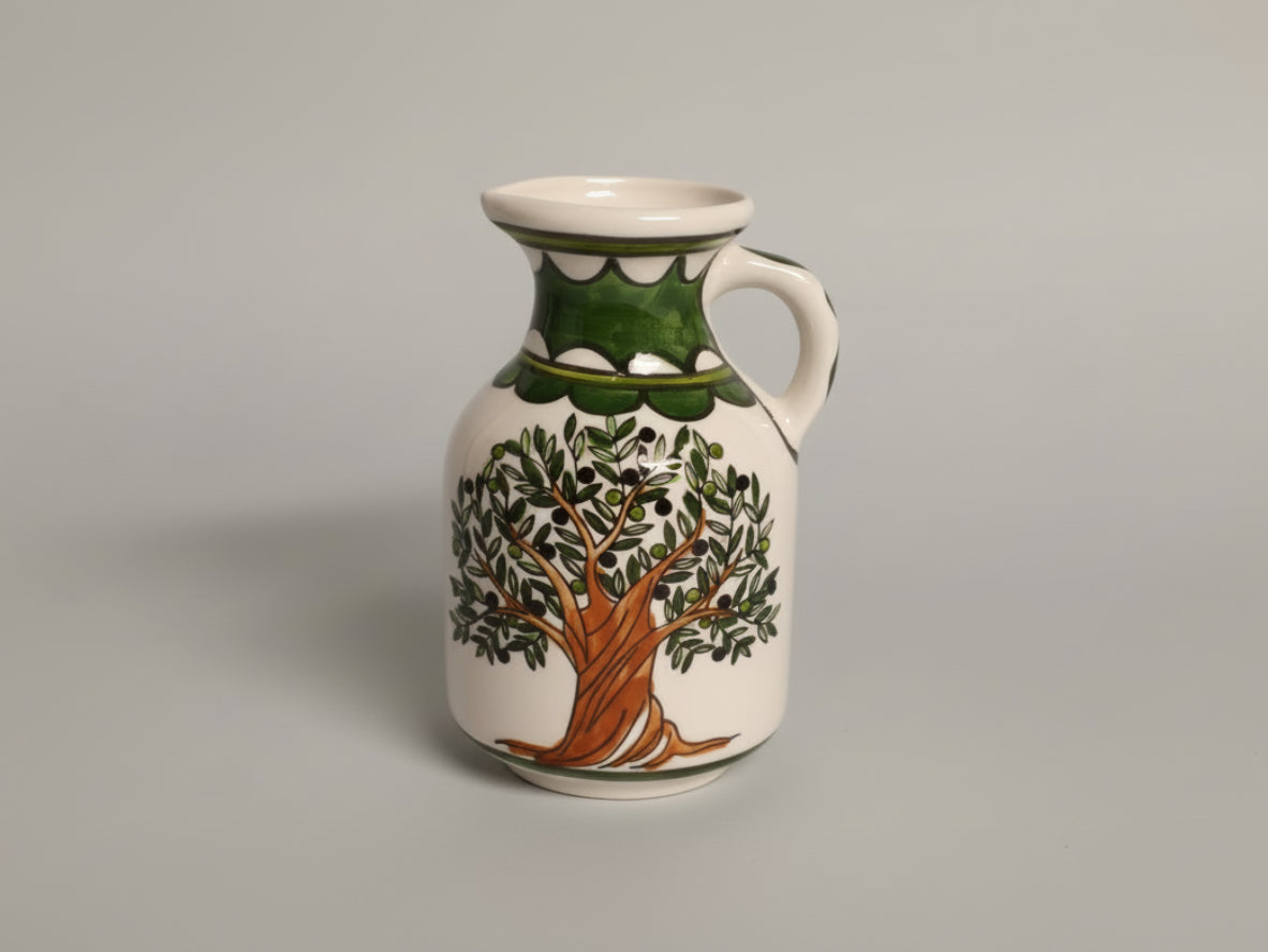 Handmade ceramic milk jar