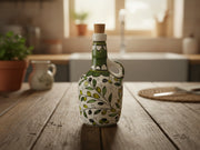 handmade ceramic oil dispenser from Palestine